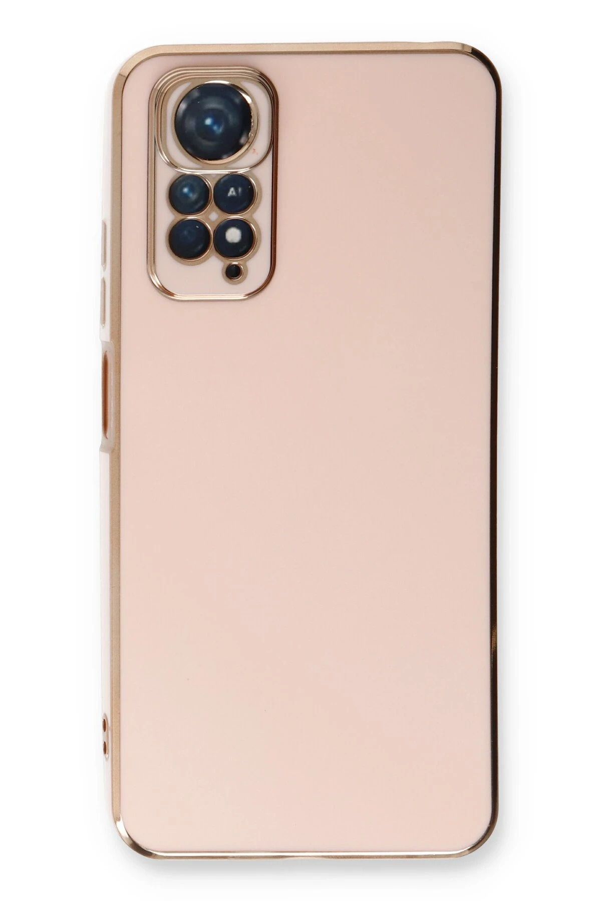 NewFace Xiaomi Redmi Note 11 Kılıf Volet Silikon - Pembe NRMSA