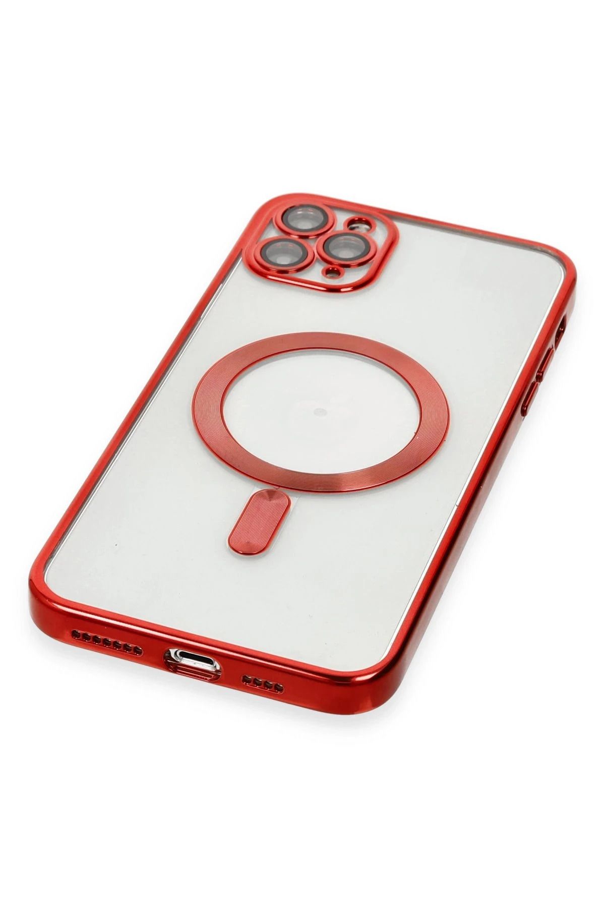 NewFace iPhone 11 Pro Max Kılıf Kross Magneticsafe Kapak - Kırmızı NRMSA