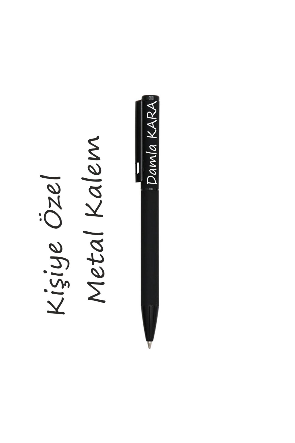 karalar ahşap kişiye özel metal kalem
