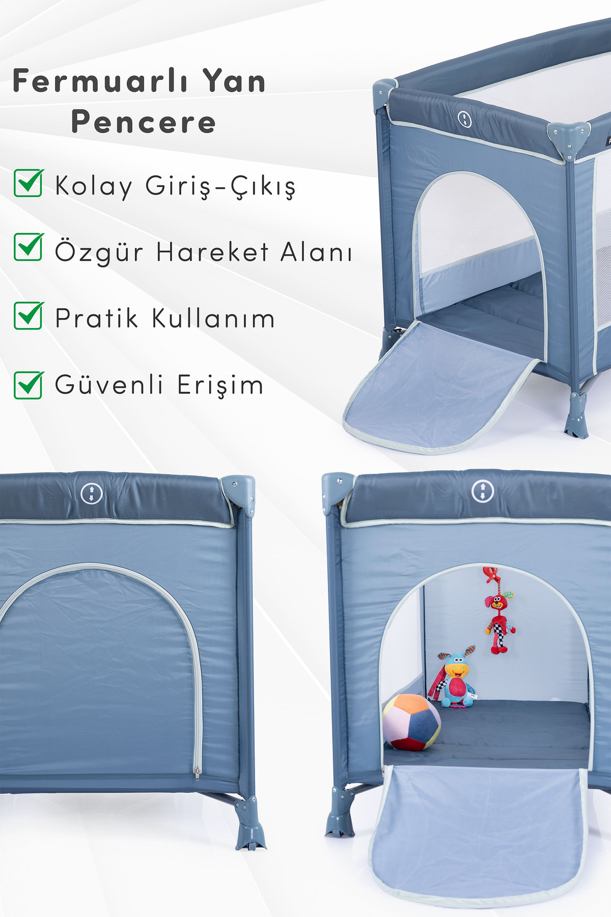 Prego Odessa Oyun Parkı Park Yatak Beşik fotoğrafı 4 (önizleme)