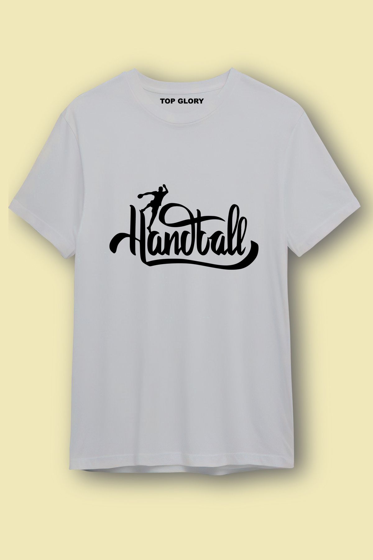 TOP GLORY Hentbol Baskılı Spor T-Shirt Sporcu Tişörtü