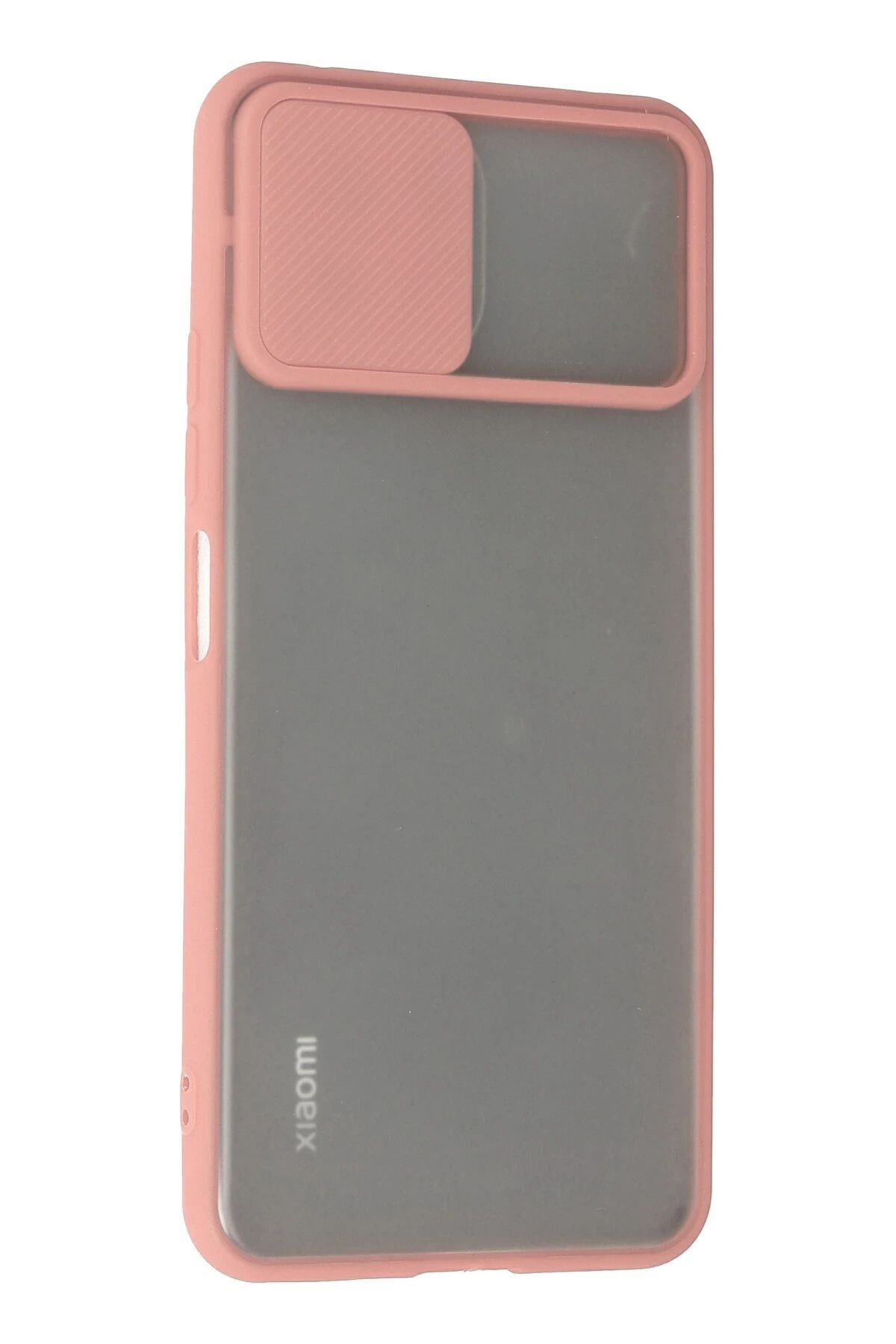 NewFace Xiaomi Mİ 11 Lite Kılıf Palm Buzlu Kamera Sürgülü Silikon - Pembe GLSTD