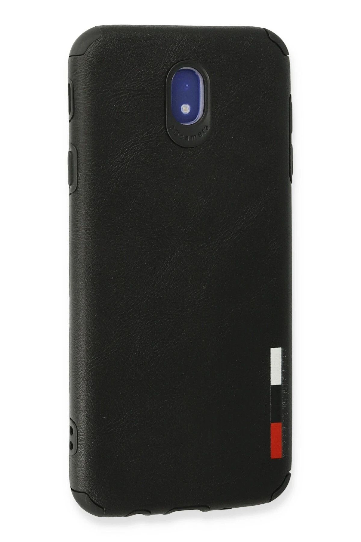 NewFace Samsung Galaxy J7 Pro / J730 Kılıf Loop Deri Silikon - Siyah GLSTD
