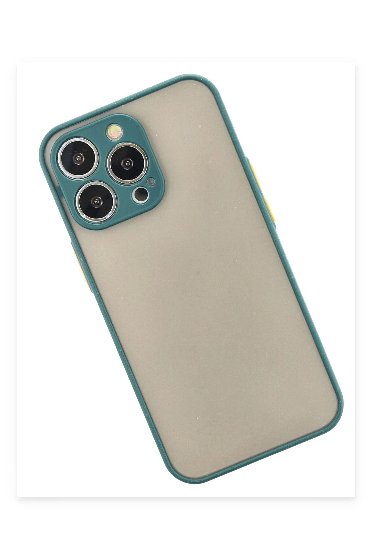 NewFace iPhone 15 Pro Max Kılıf Montreal Silikon Kapak - Yeşil GLSTD