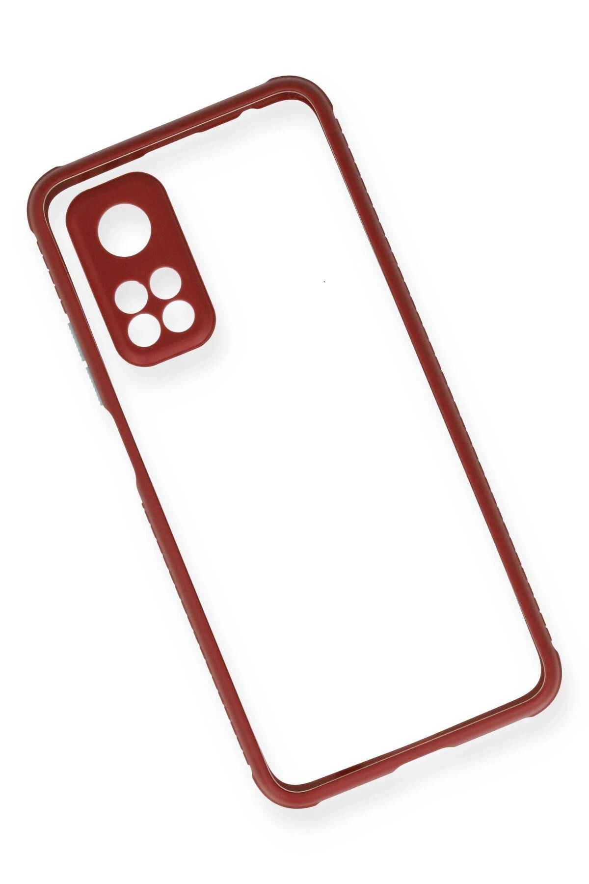 NewFace Xiaomi Mi 10T Pro Kılıf Miami Şeffaf Silikon - Fuşya GLSTD