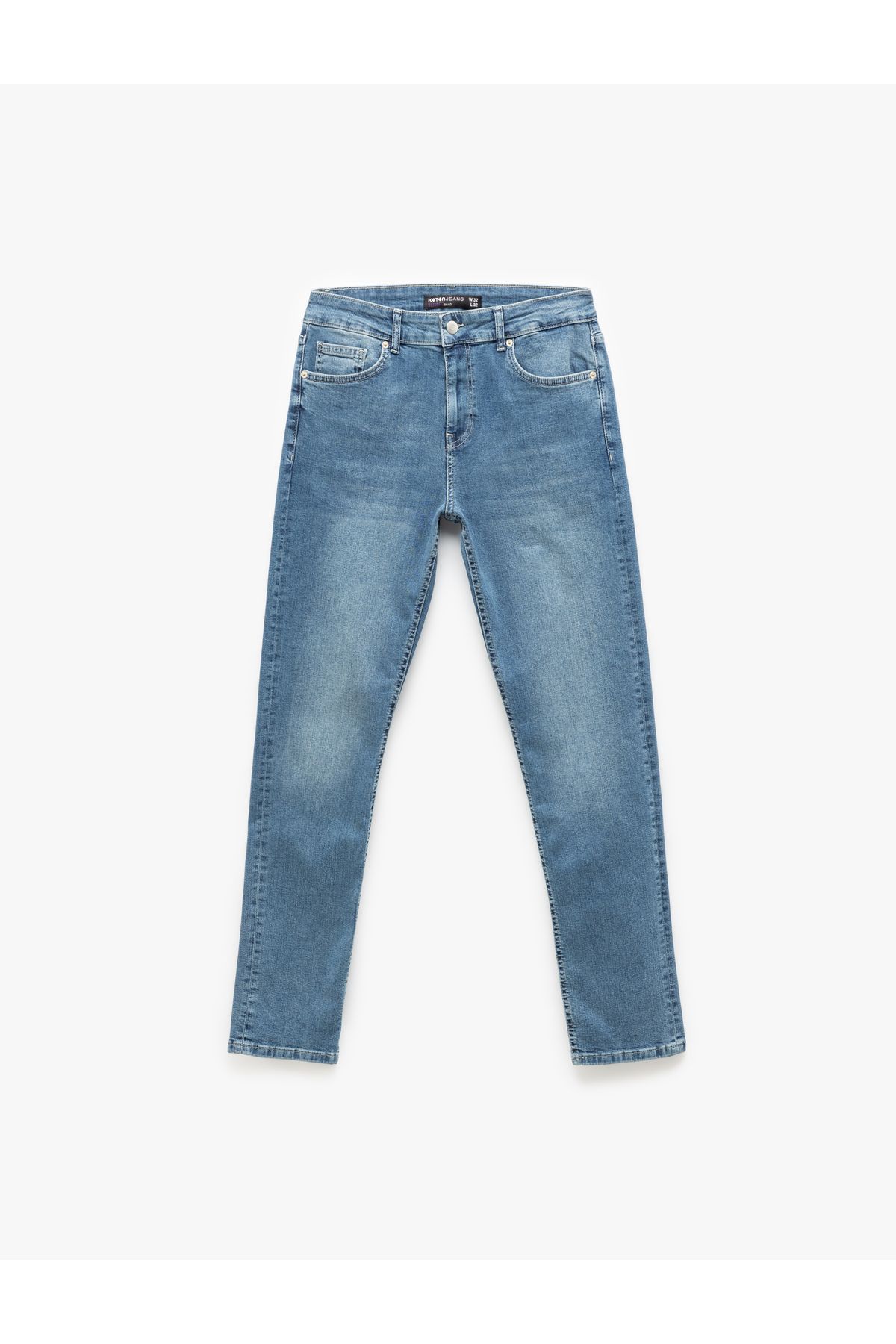 Koton Normal Bel Cep Detaylı Pamuklu Slim Fit Jean Pantolon - Brad Jean