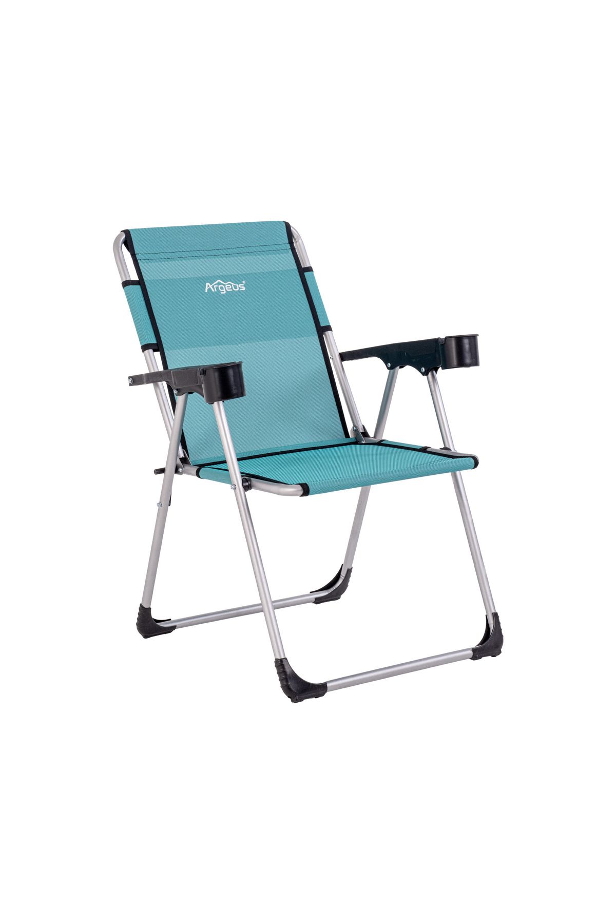 ARGEUS Katlanabilir Piknik ve Kamp Sandalyesi - Bardaklıklı - Rock - Deniz Mavi (A-05)- 140KG Taşıma