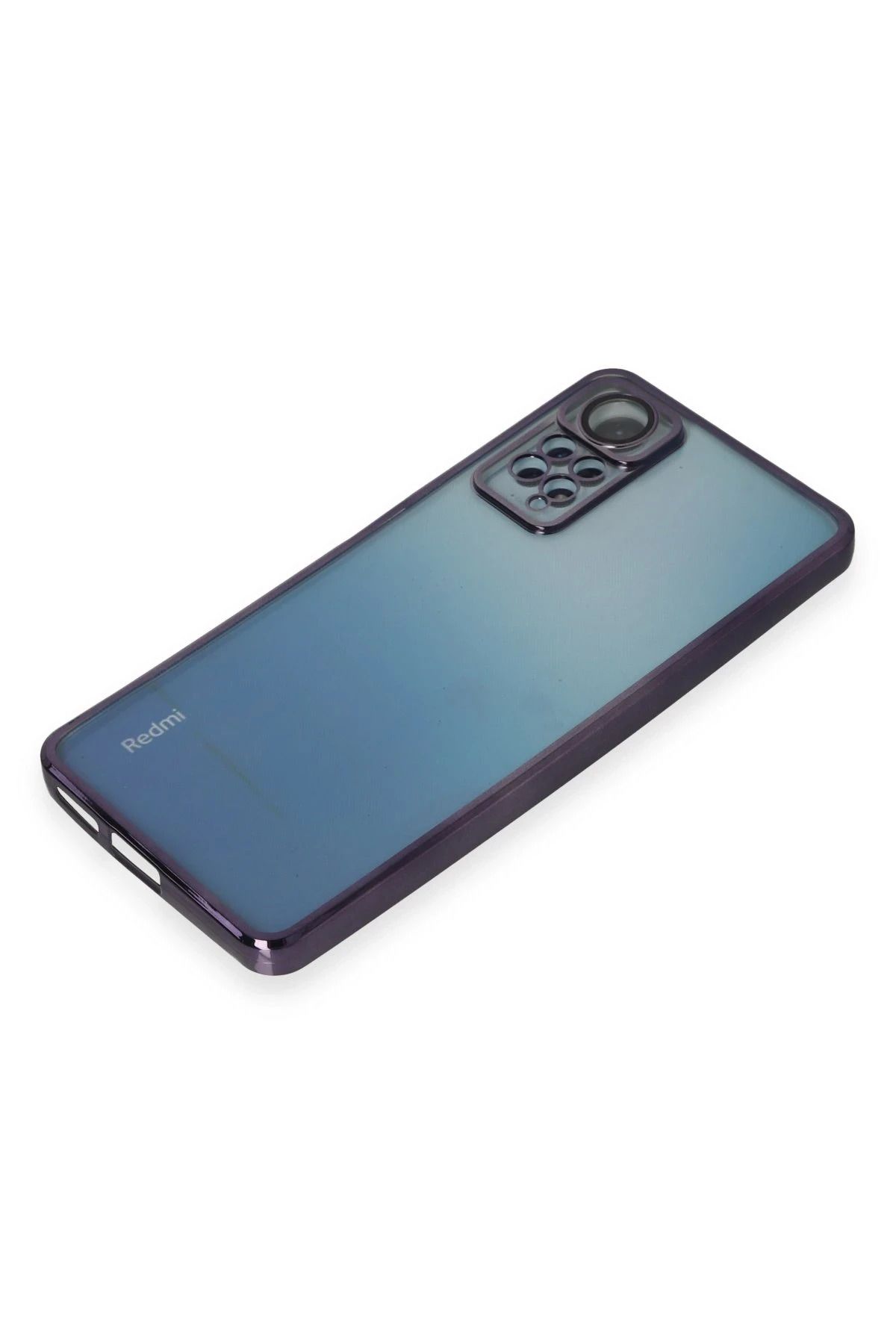 NewFace Xiaomi Redmi Note 11 Pro Kılıf Lensli Silikon - Mor GLSTD