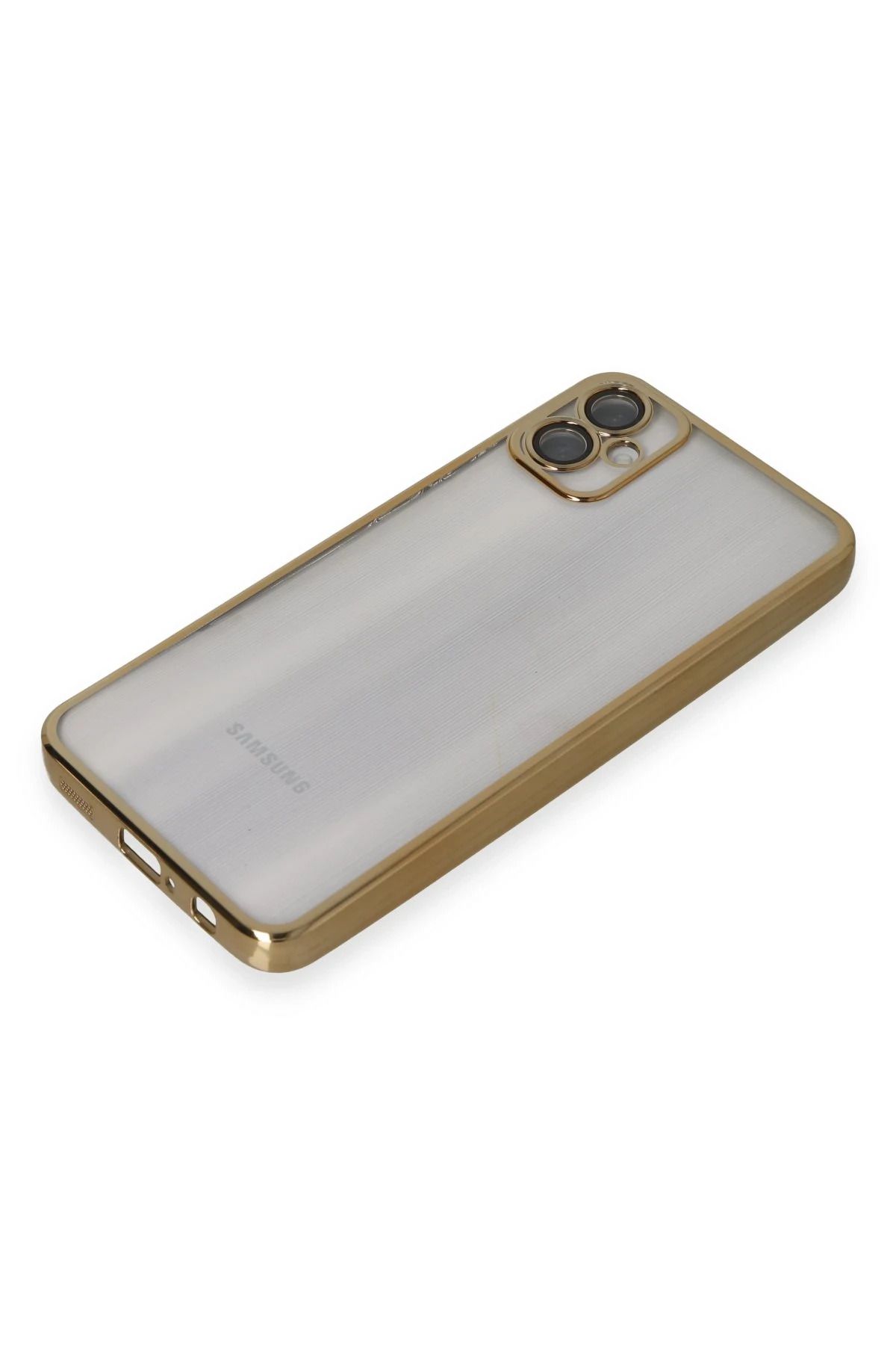 NewFace Samsung Galaxy A05 Kılıf Lensli Silikon - Gold NRMSA