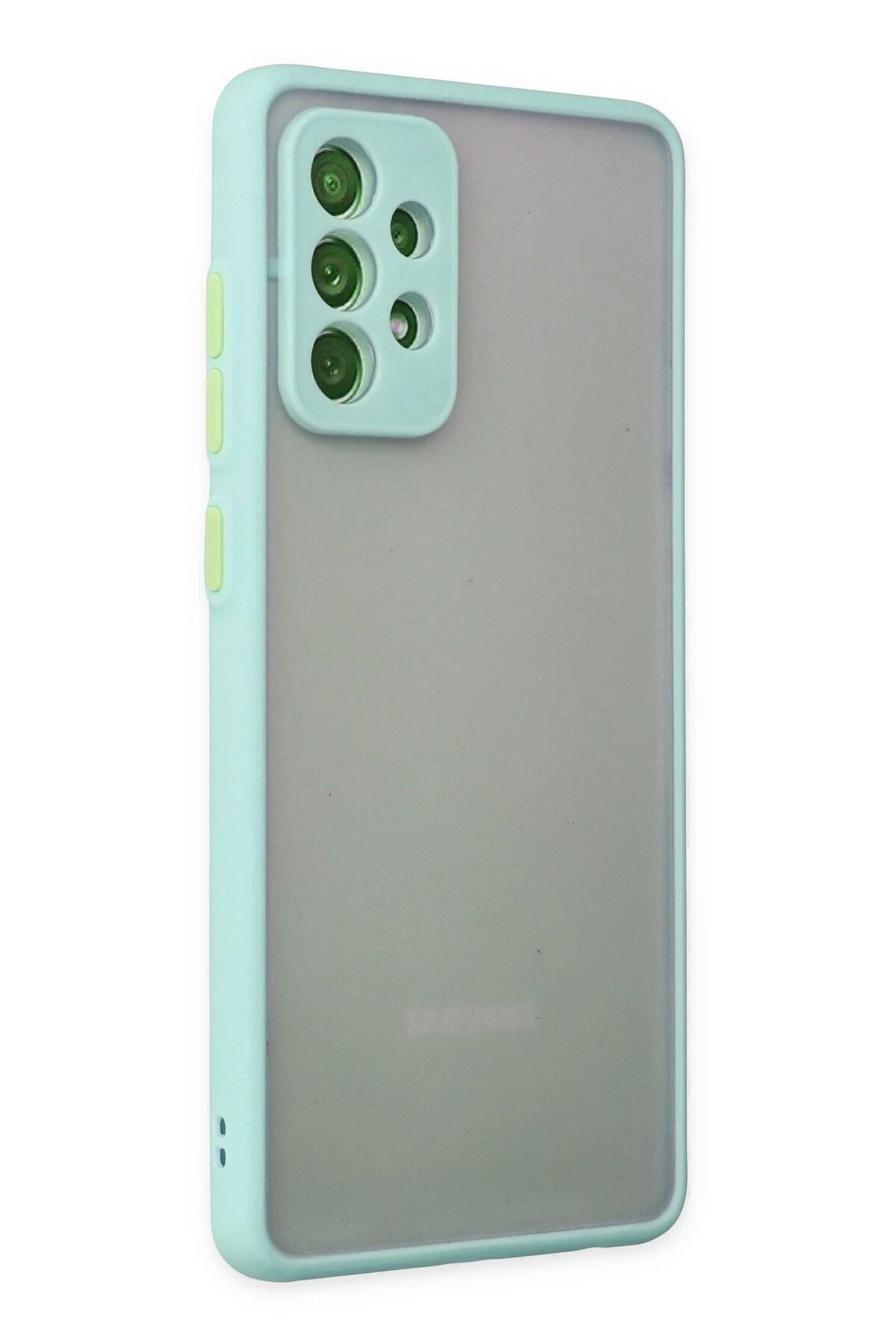 NewFace Samsung Galaxy A72 Kılıf Montreal Silikon Kapak - Turkuaz GLSTD