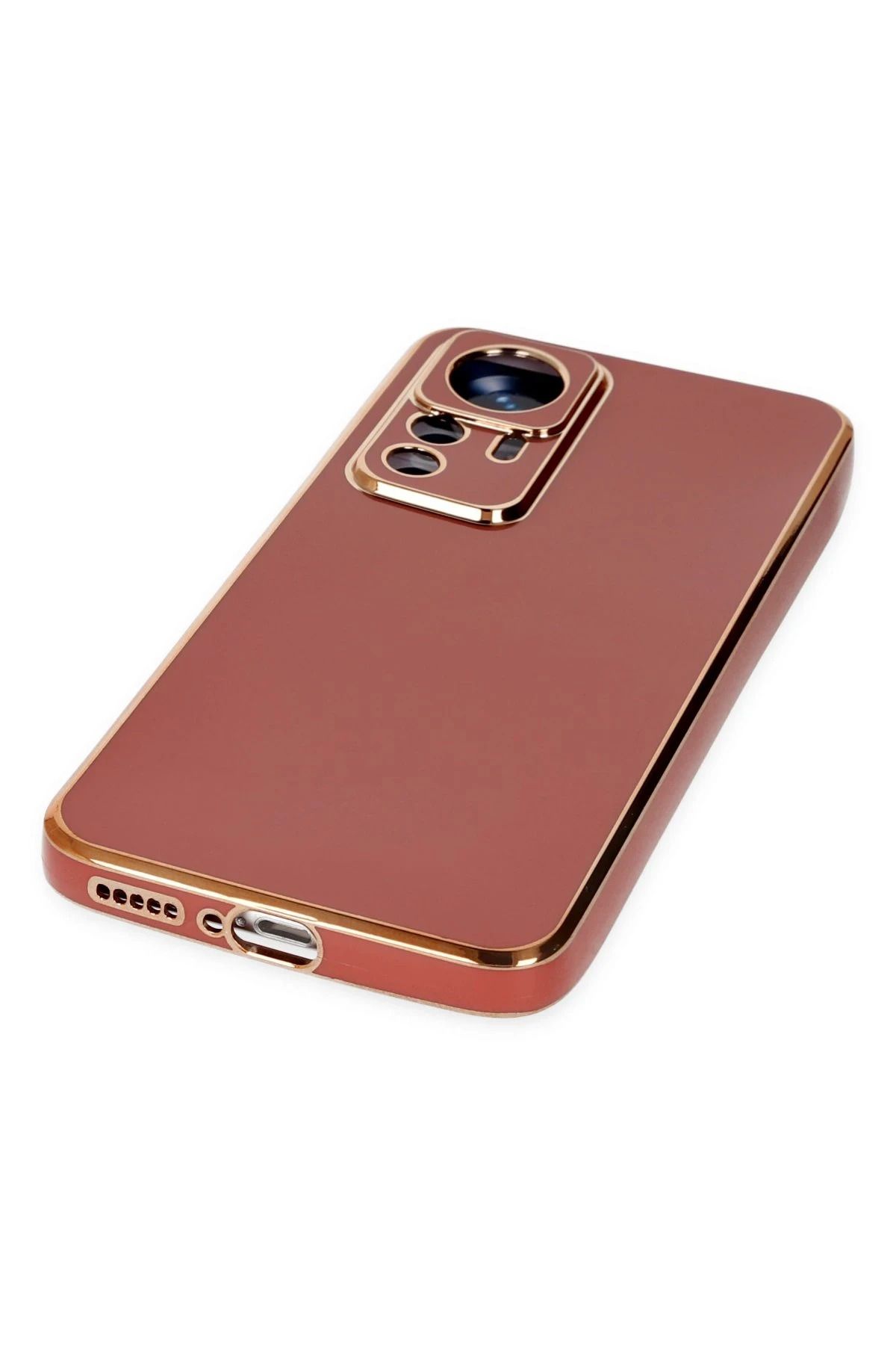 NewFace Xiaomi Mi 12T Pro Kılıf Volet Silikon - Kırmızı GLSTD
