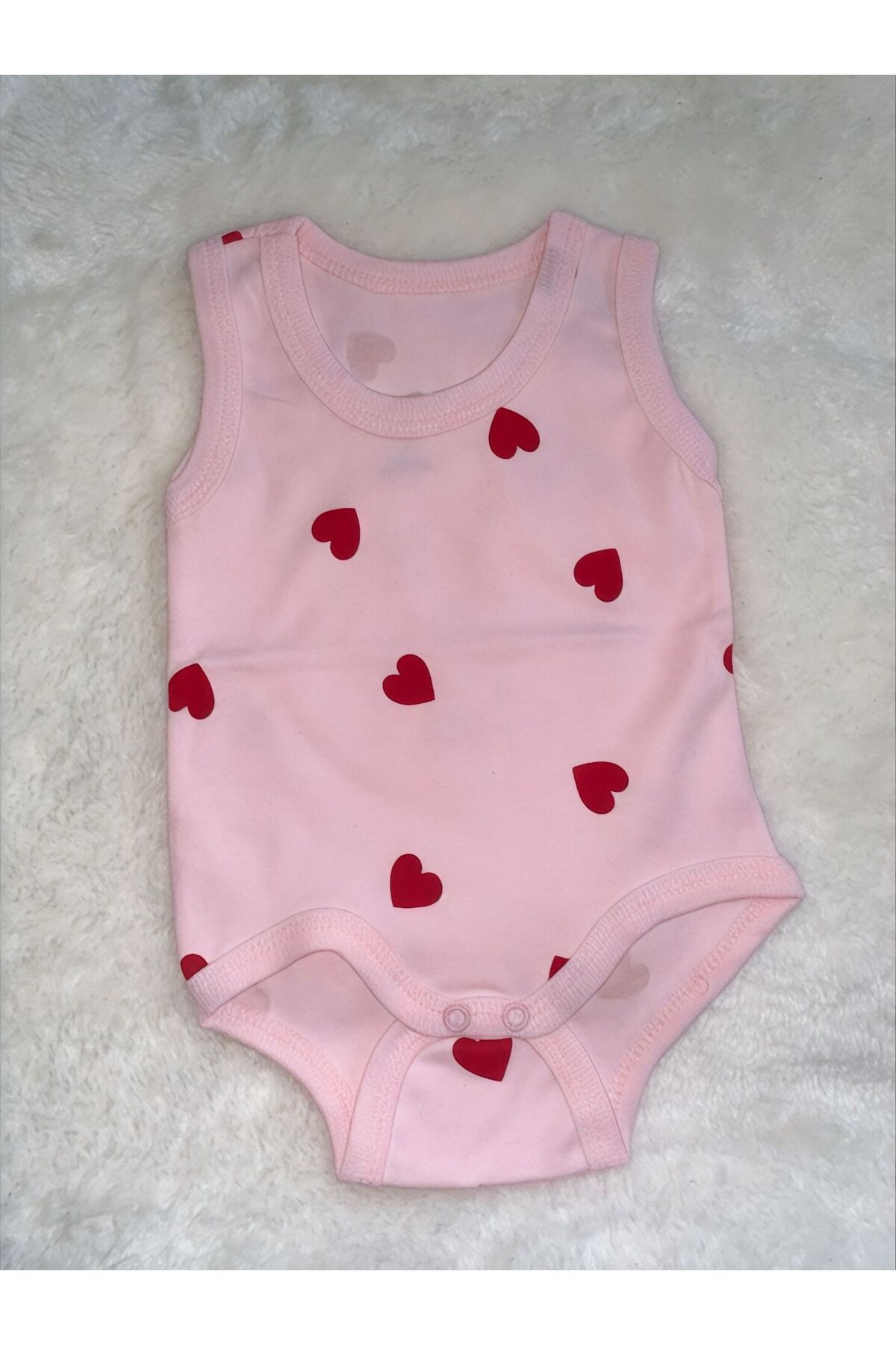 wawa bebek %100pamuk Unisex bebek ve çoçuk kalp baskılı body ve zıbın