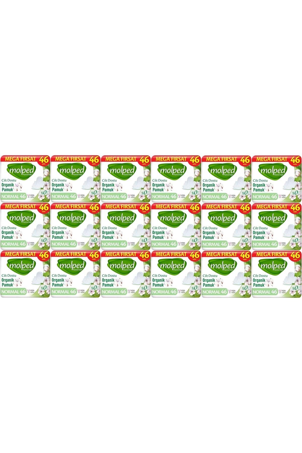 Molped Pure&Soft Hijyenik Ped Normal 828 (18PK*46) Adet Mega Pk