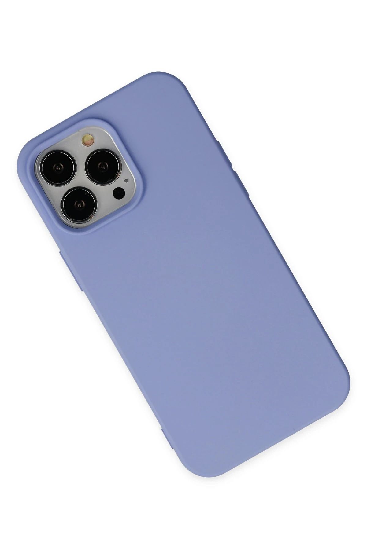 NewFace iPhone 14 Pro uyumlu Nano içi Kadife Silikon - Lila WLZOR