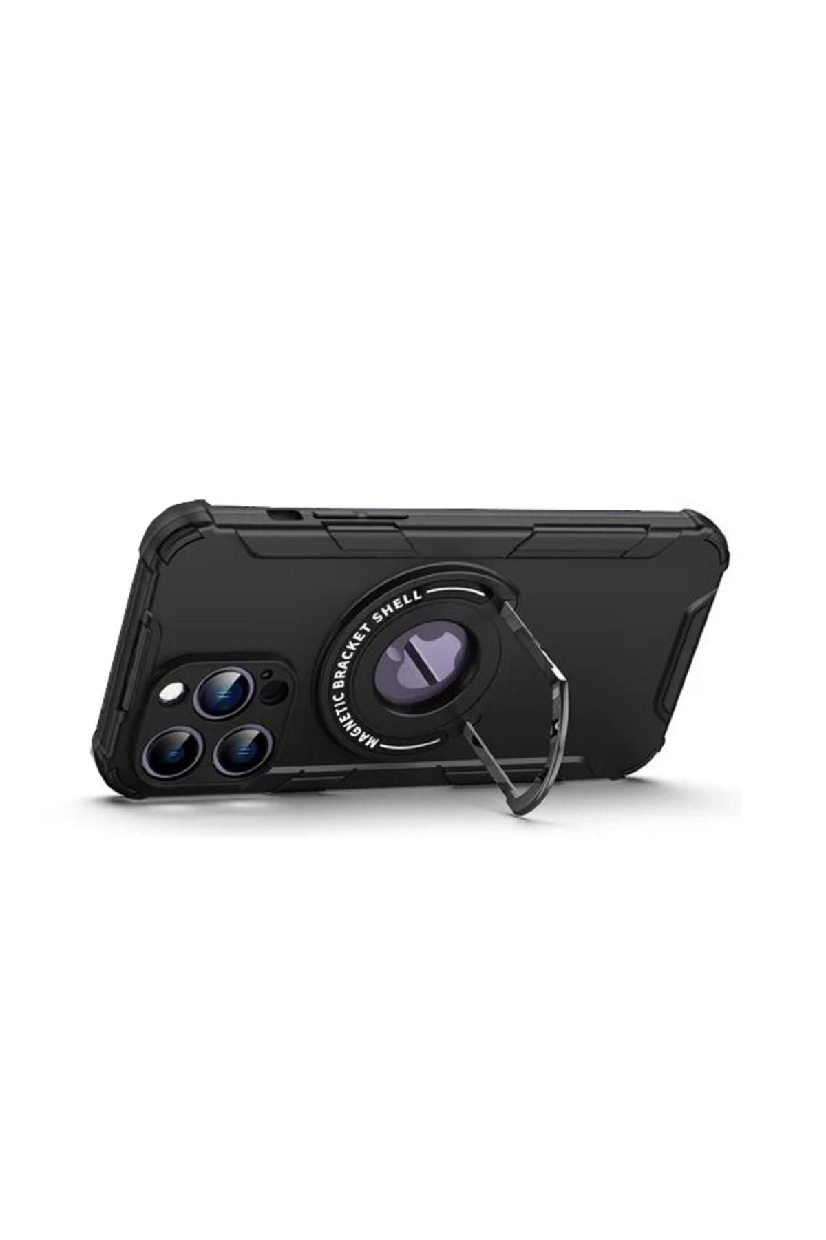 REDz Accessories-Ultra-solid Case, Ring Armor, Compatible with iPhone 14 Pro Max, Magsafe, Ring Holder, Black 2