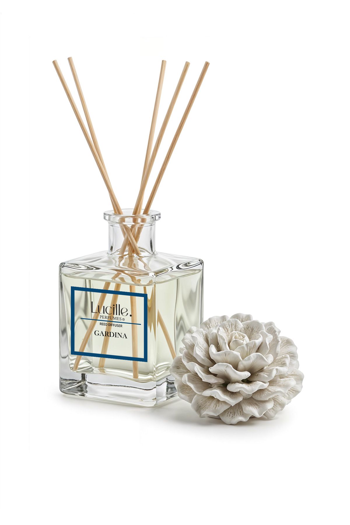 Lucille Esanslı Kalıcı Kokulu Gardina Aromalı Bambu Çubuklu Oda Kokusu - 500 Ml Özel Kutusunda