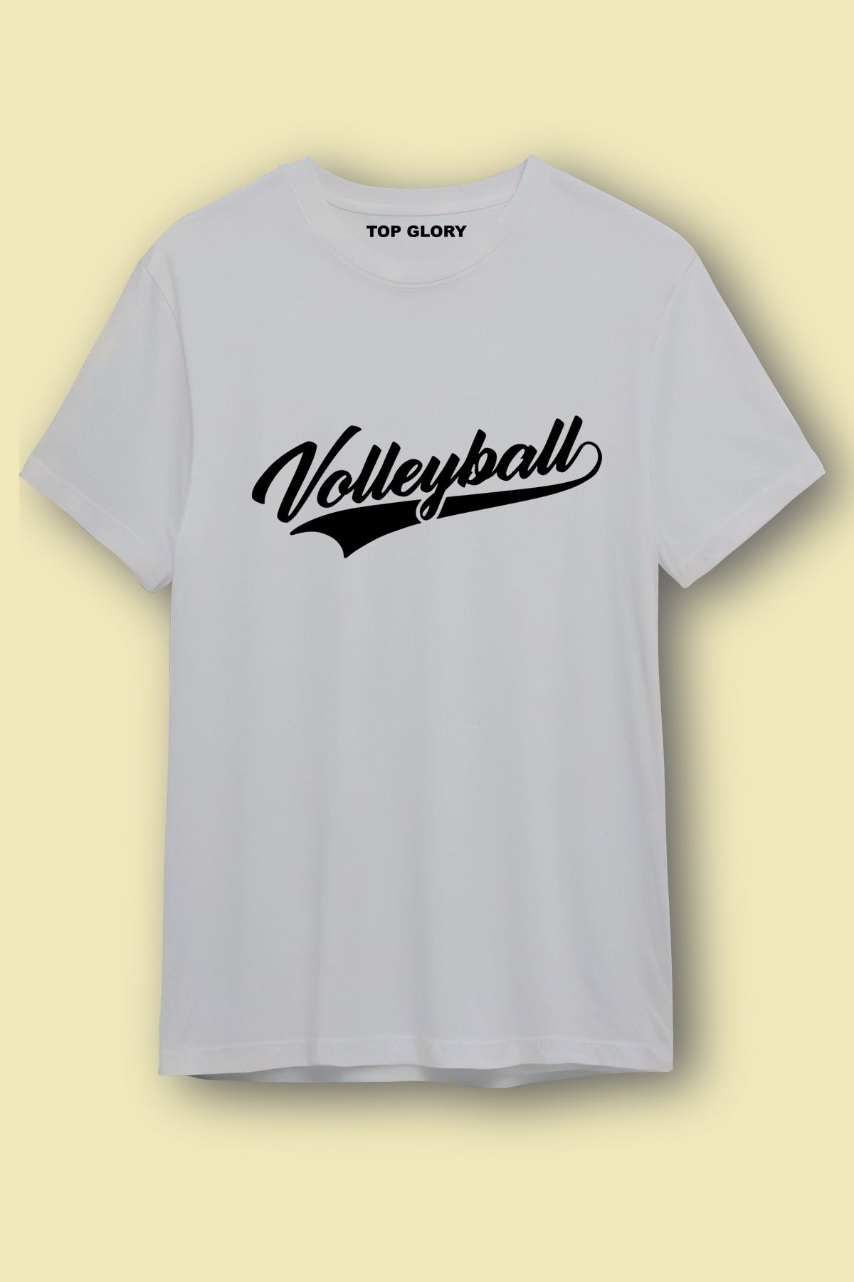 TOP GLORY Voleybol Baskılı Spor T-Shirt Sporcu Tişörtü