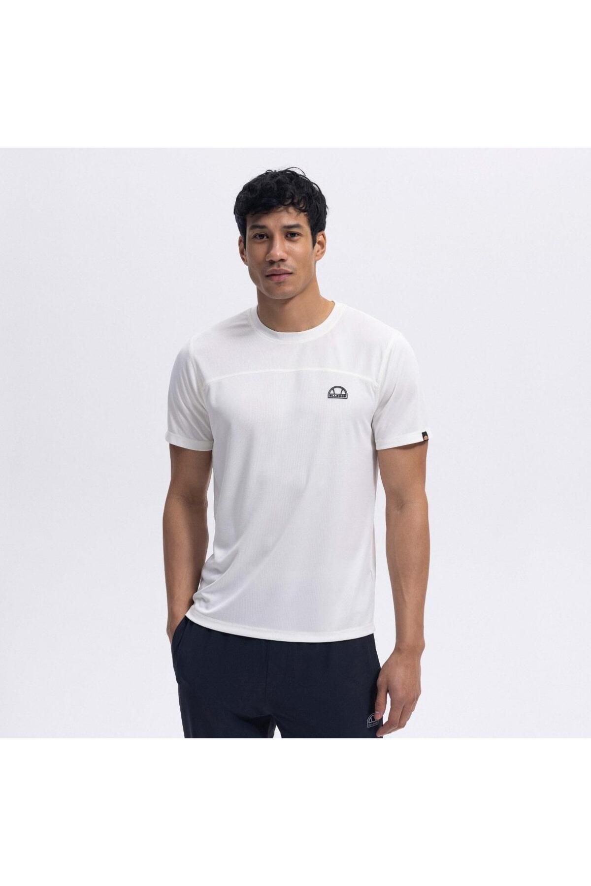 Ellesse EM426-ECR Bisiklet Yaka Erkek T-Shirt - Ekru