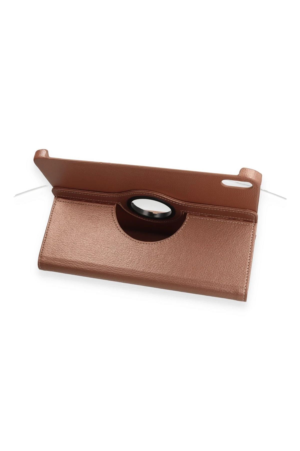 NewFace iPad 2022 10.9 (10.nesil) Kılıf 360 Tablet Deri Kılıf - Rose Gold GLSTD