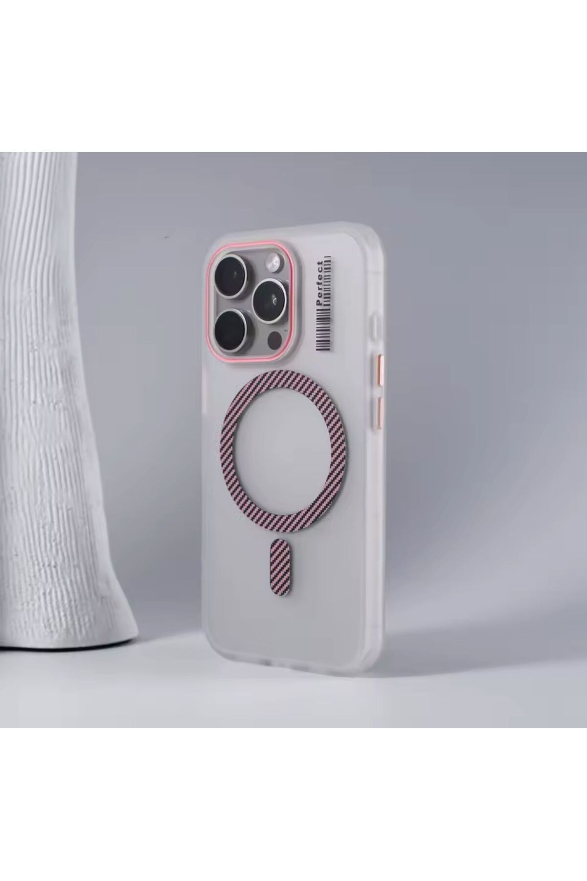 PEXURA TECH Apple İphone 16 Pro Max Mat Şefaf Darbe Emici Magsafeli Kılıf Kapak