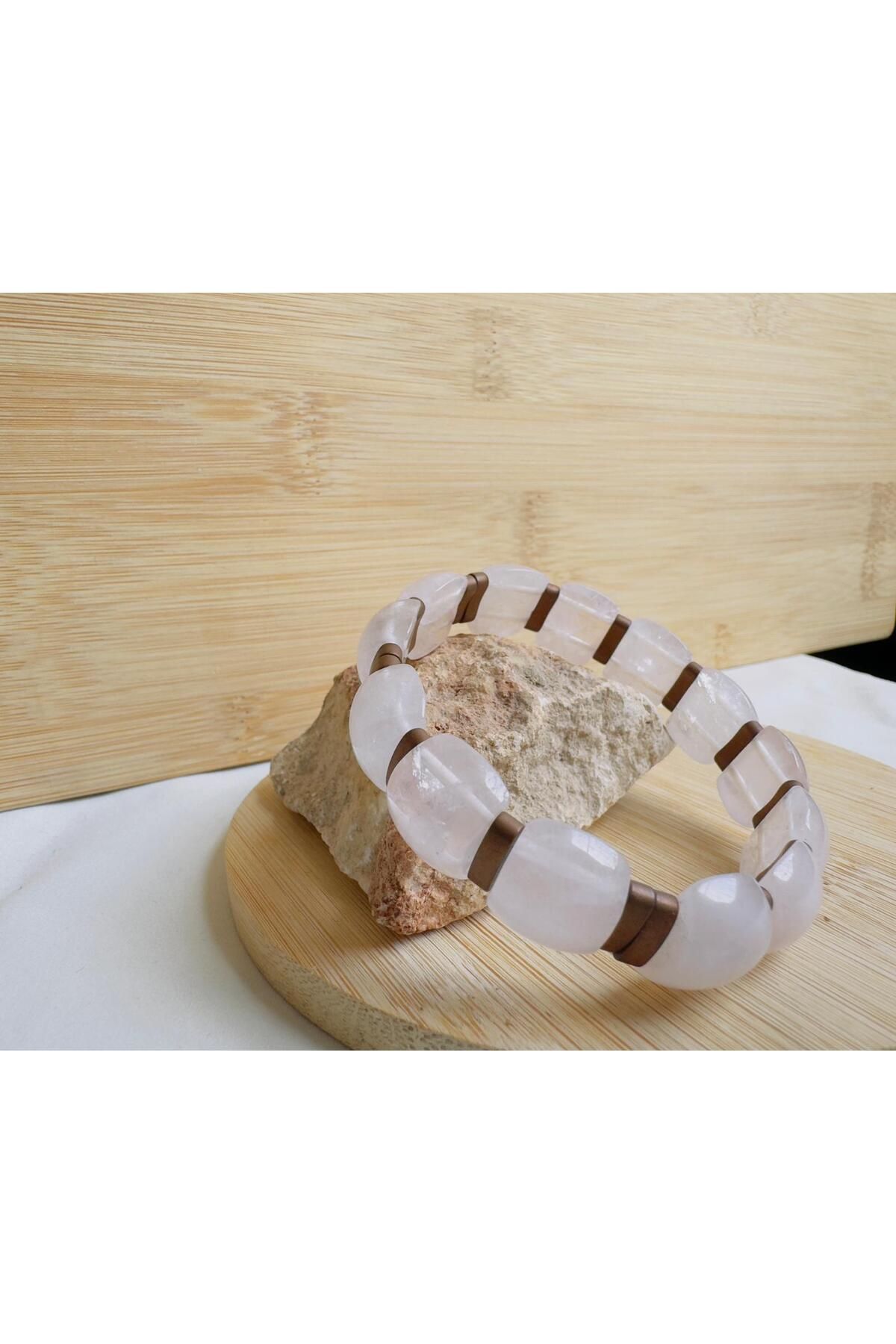 FA LA ROSA Pembe Kuvars Rolex Bileklik