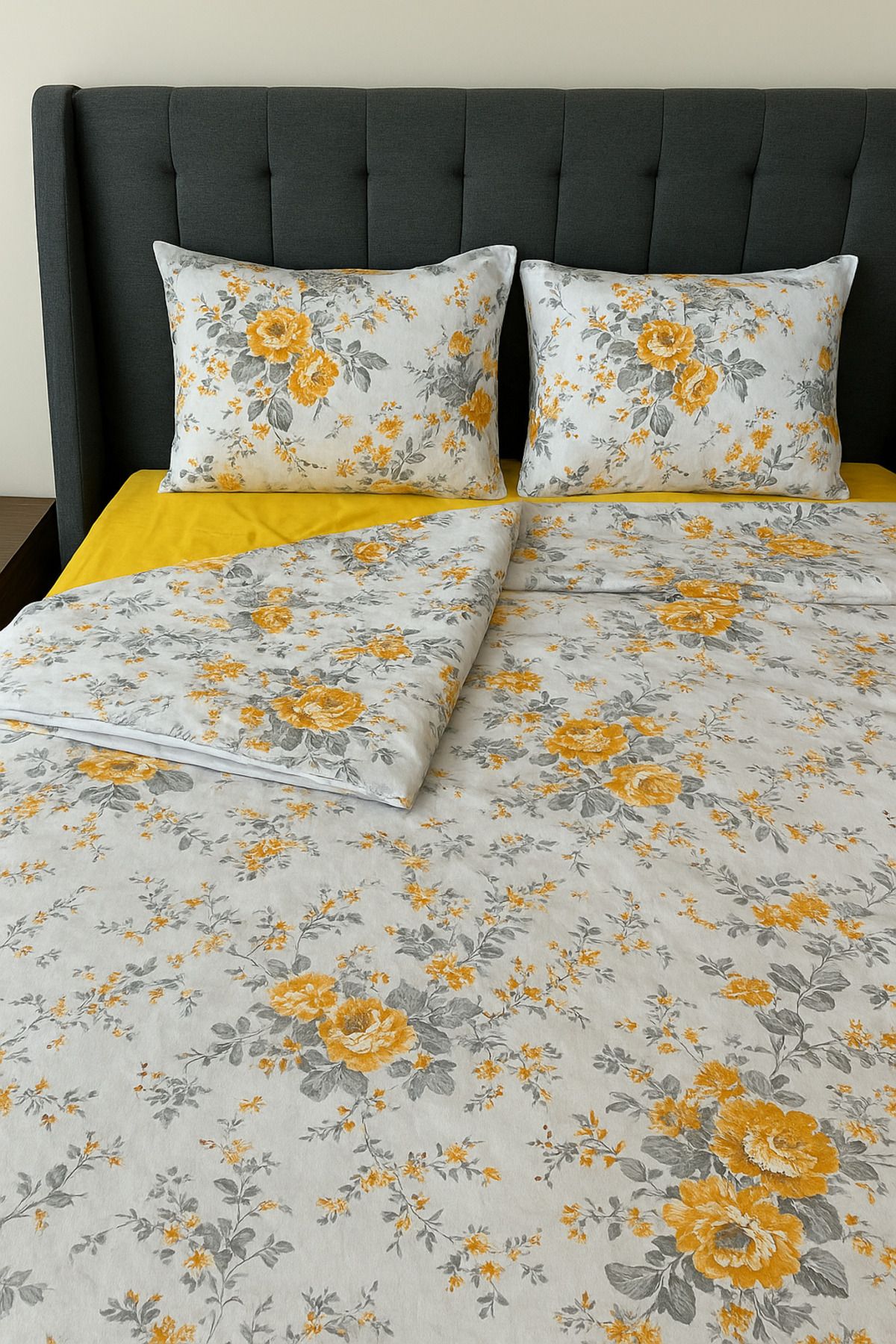 MixCotton Home Pamuk Nevresim Takımı Lastikli Çarşaf+Yorgan Kılıfı+2 Ad Yastık Kılıfı