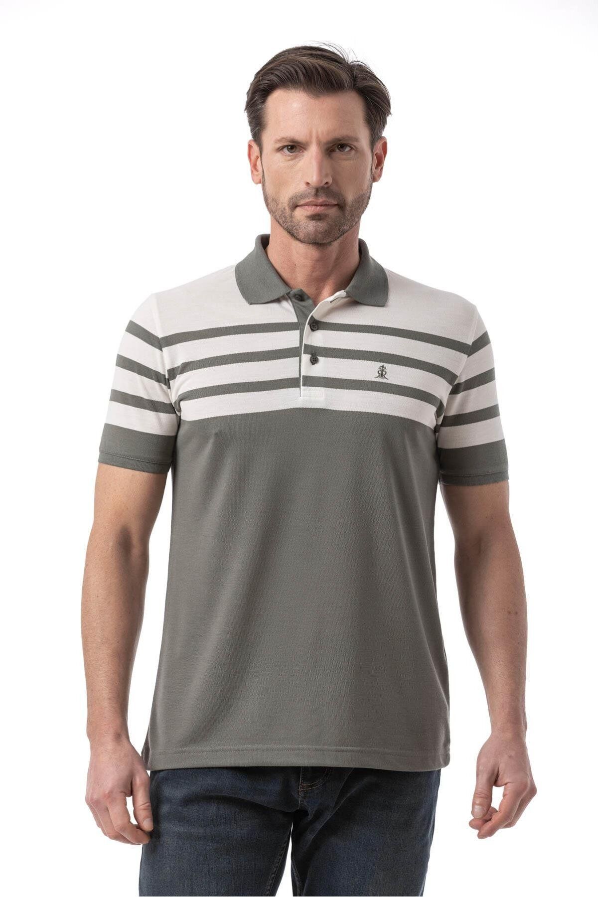 rugatchi Çizgi Detaylı Polo T-Shirt
