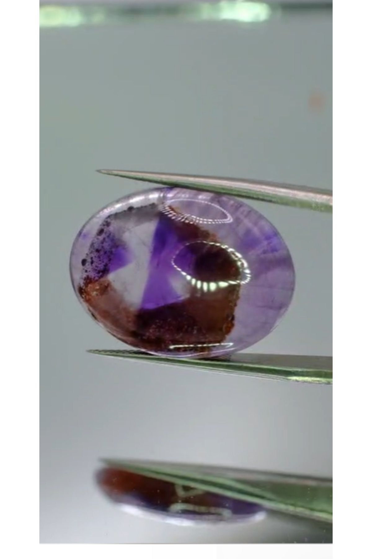 Aries 22.45ct 23.9x18mm Oval Cabachon Natural Star Amethyst