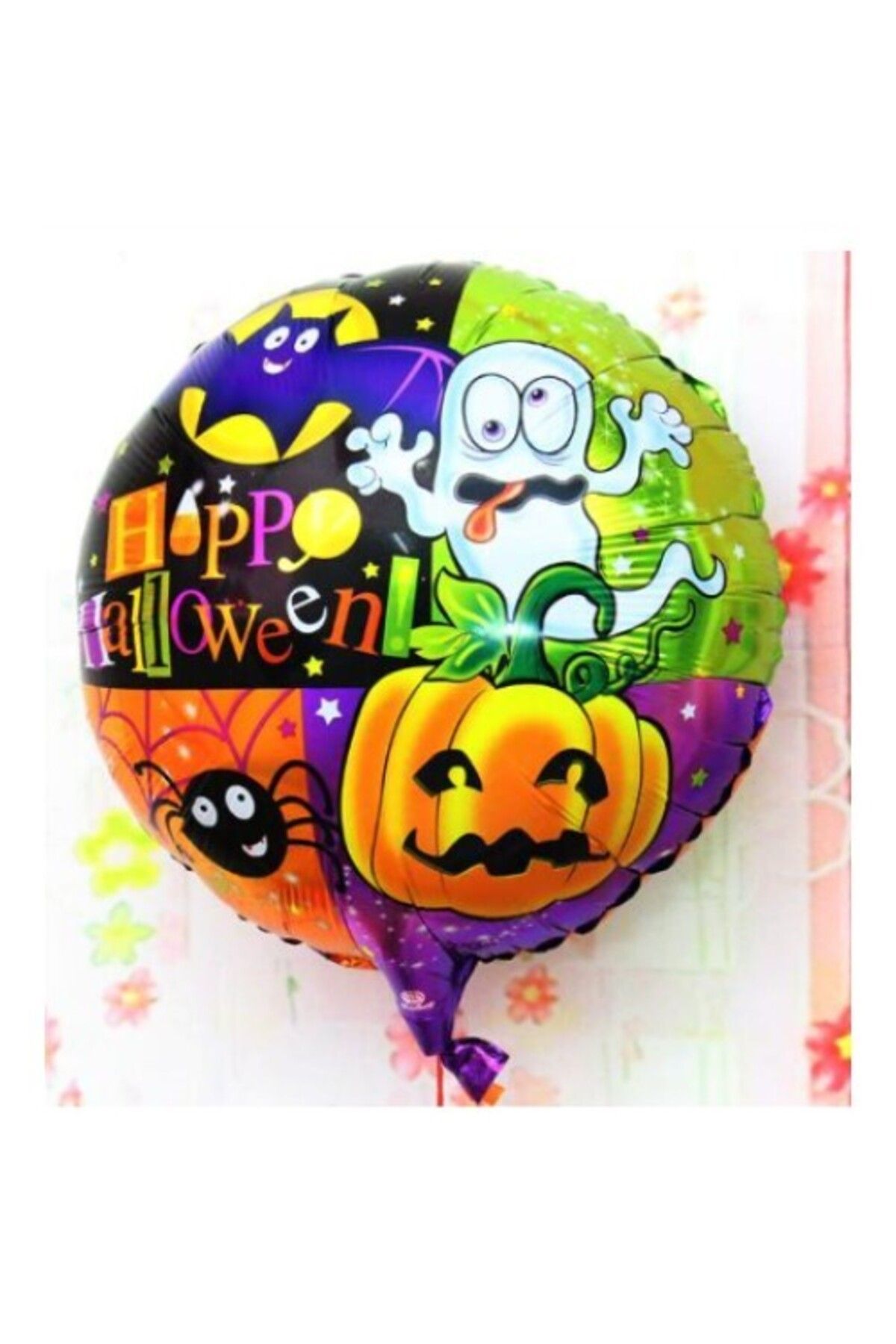 Otocub Halloween Örümcekli Kabaklı Folyo Balon 18 inç
