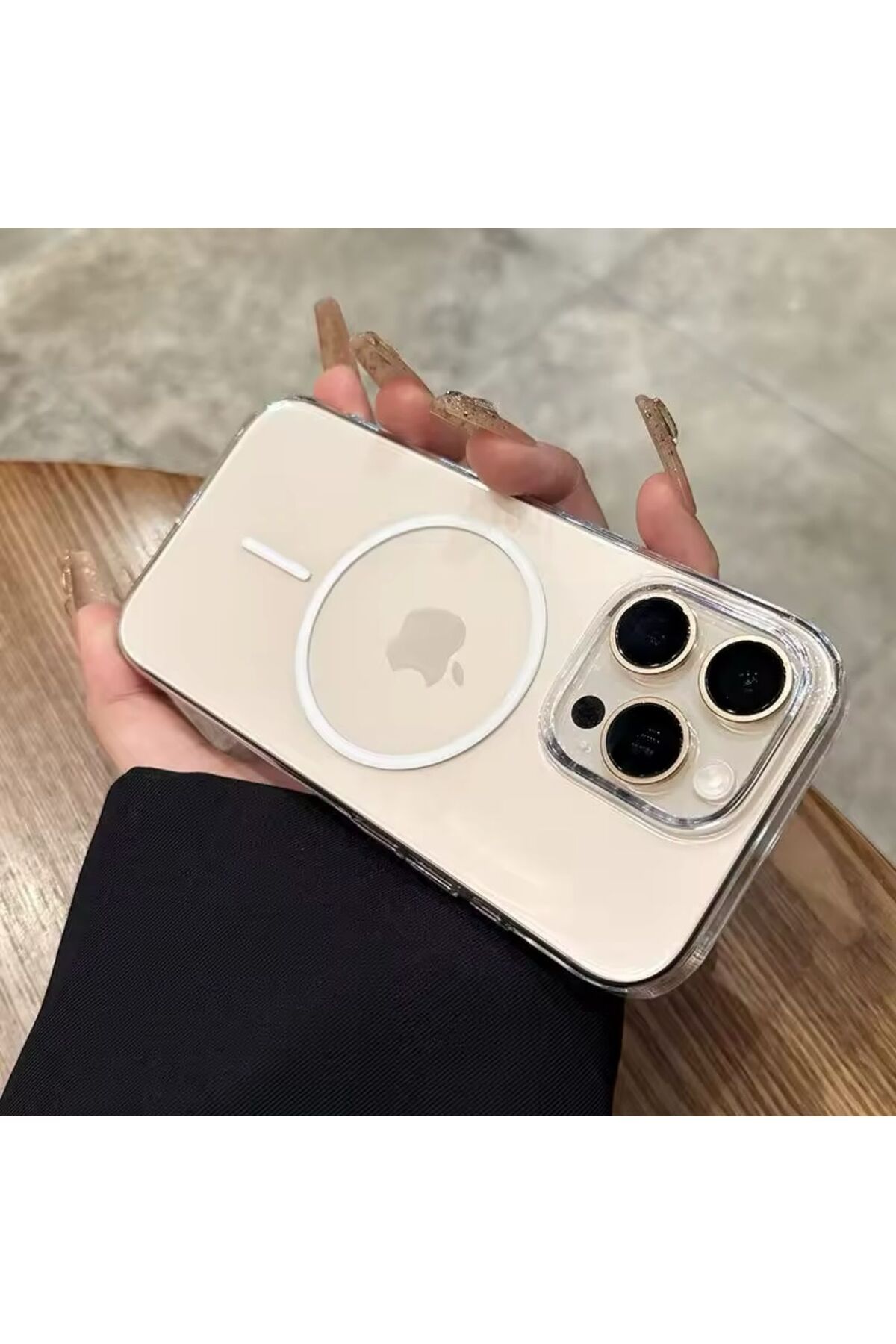 PEXURA TECH Apple İphone 16 Parlak Şefaf Darbe Emici Magsafeli Kılıf Kapak