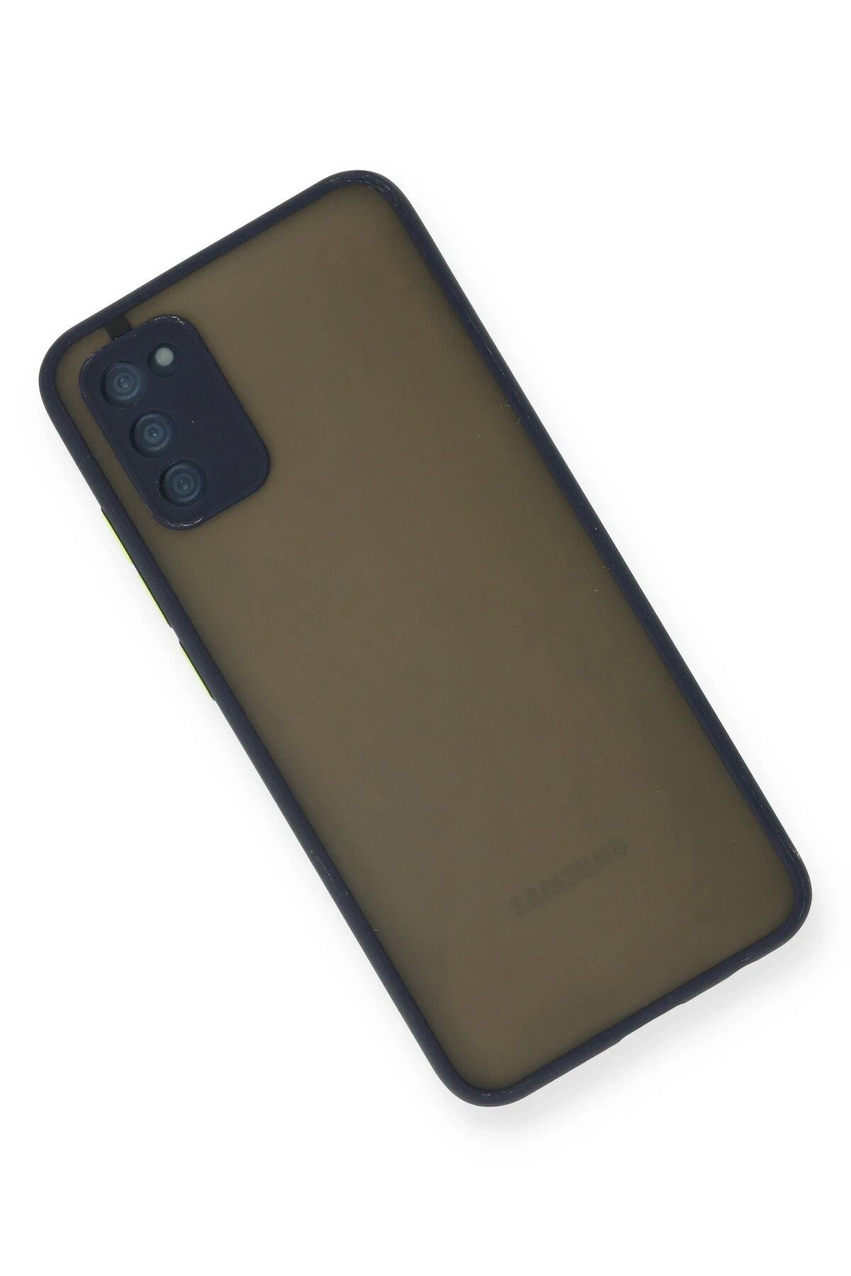 NewFace Samsung Galaxy A02S Kılıf Montreal Silikon Kapak - Lacivert SVLRS