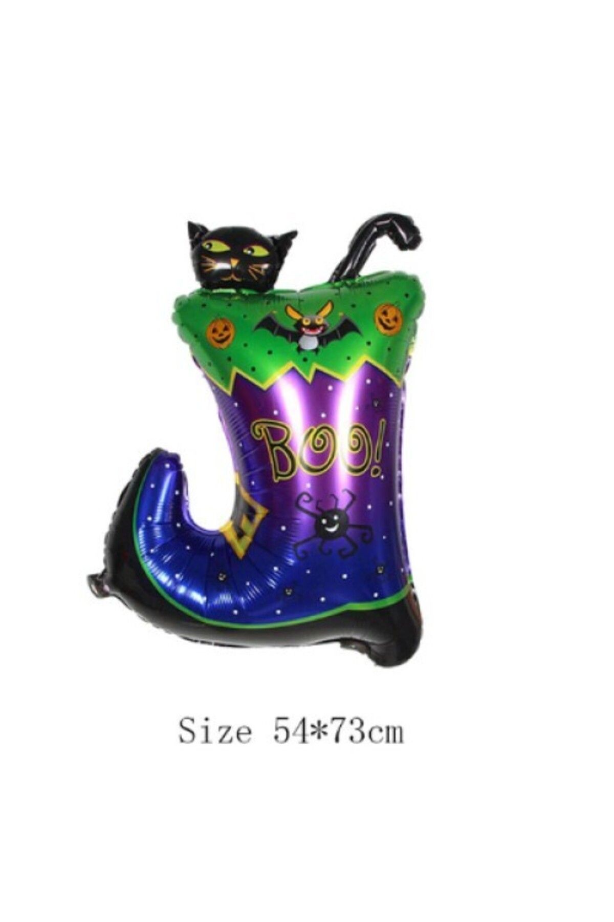 Otocub Halloween Çizmeli Kara Kedi Folyo Balon