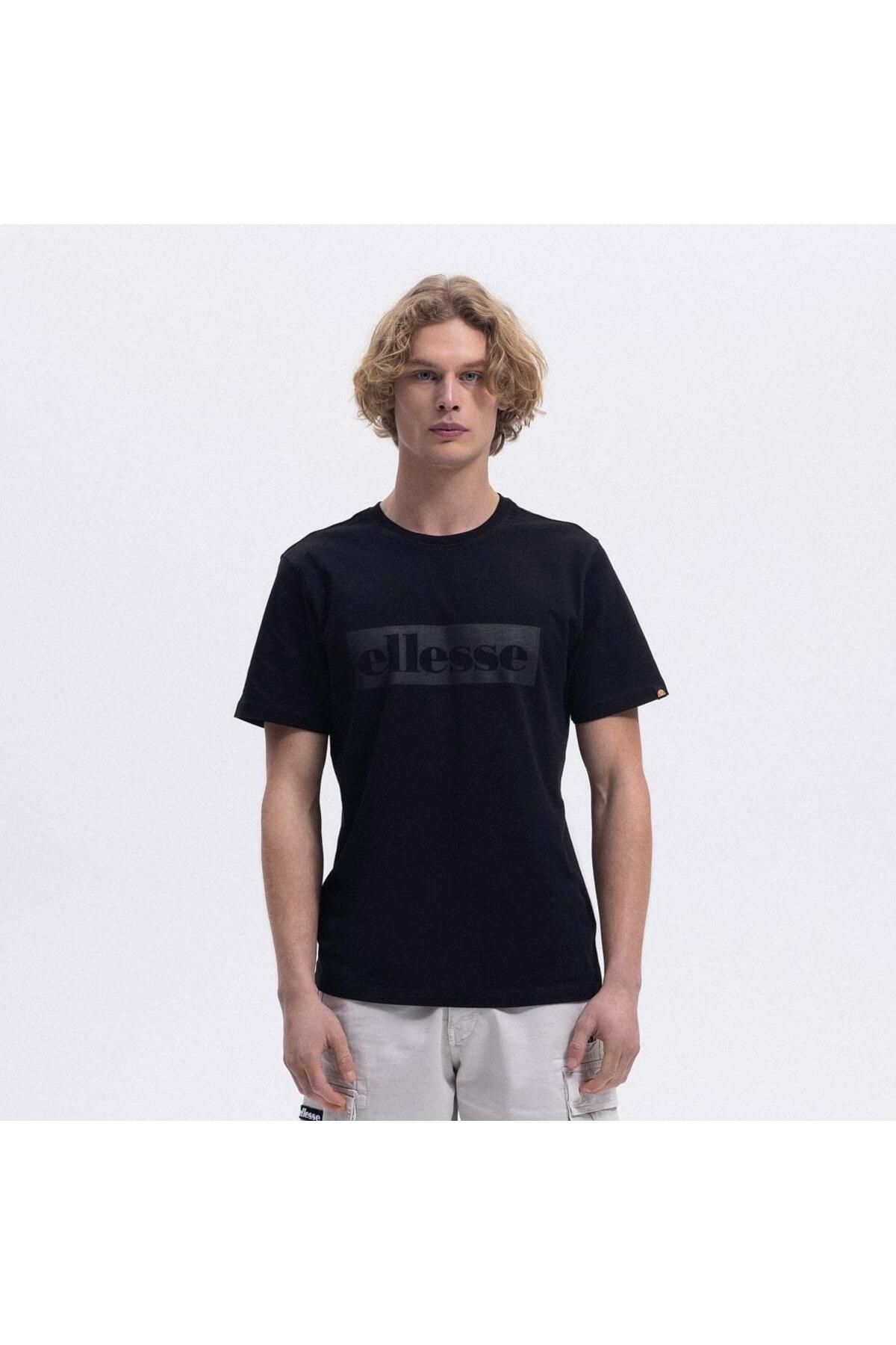 Ellesse EM589-BK Bisiklet Yaka Erkek T-Shirt - Siyah