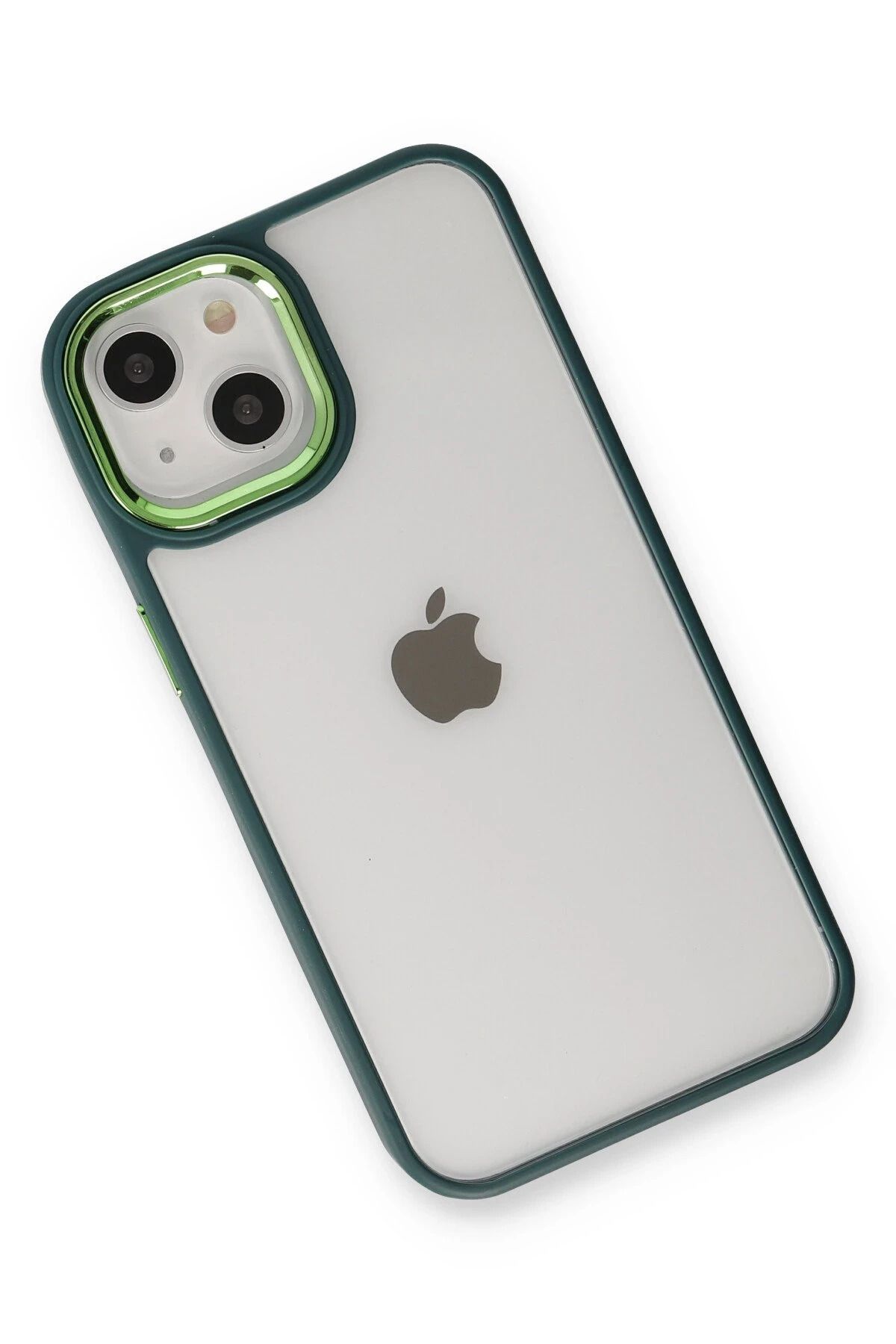 NewFace iPhone 14 Plus Kılıf Dora Kapak - Haki Yeşil GLSTD