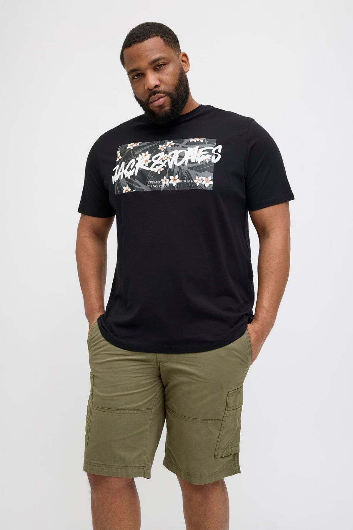 Jack & Jones Büyük Beden Kargo Sort - Cole