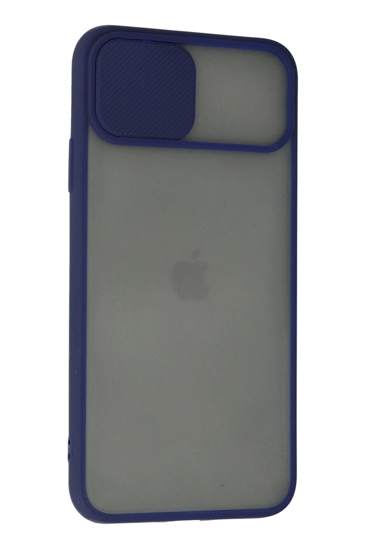 NewFace iPhone 11 Pro Kılıf Palm Buzlu Kamera Sürgülü Silikon - Lacivert WLZOR