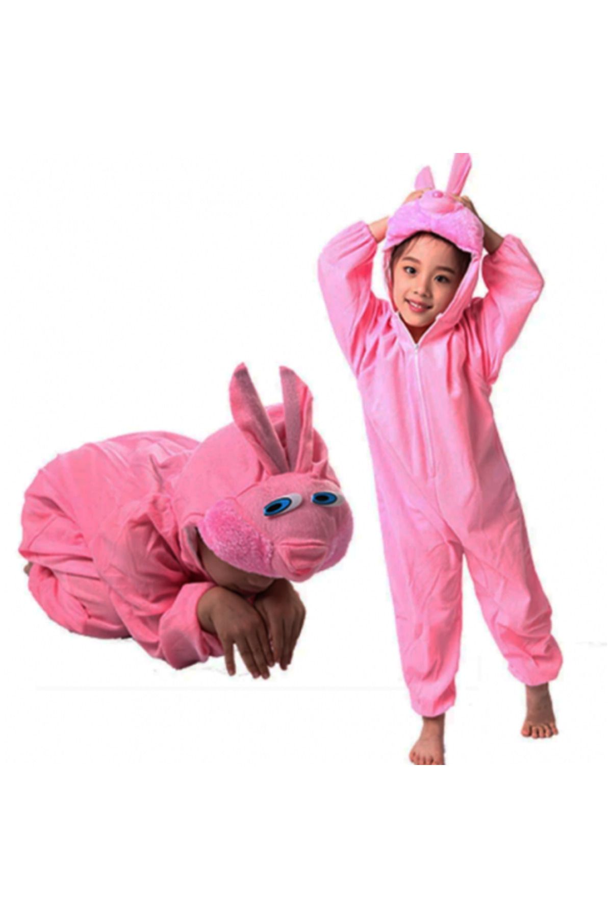 Otocub Çocuk Tavşan Kostümü Pembe Renk 4-5 Yaş