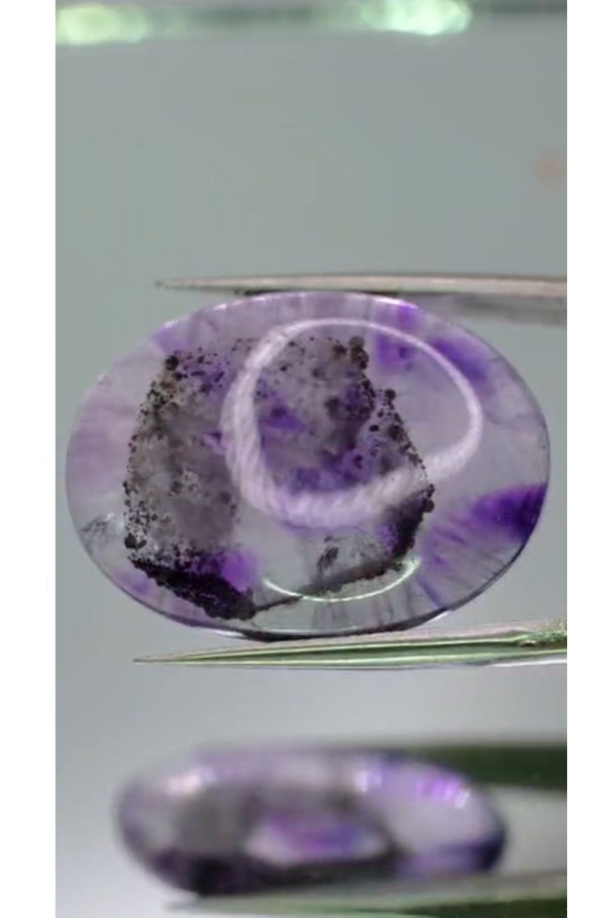 Aries 29.65ct 29.8x22.3mm Oval Cabachon Natural Star Amethyst