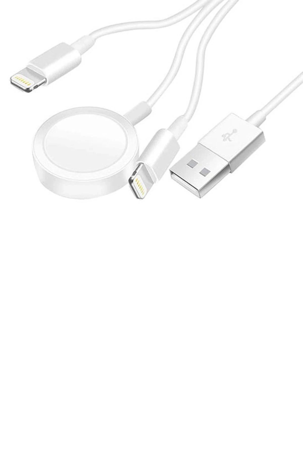 NewFace AC08 2in1 Kablosuz Şarj Apple Watch 1/2/3/4/5/6/7/8/SE GLSTD