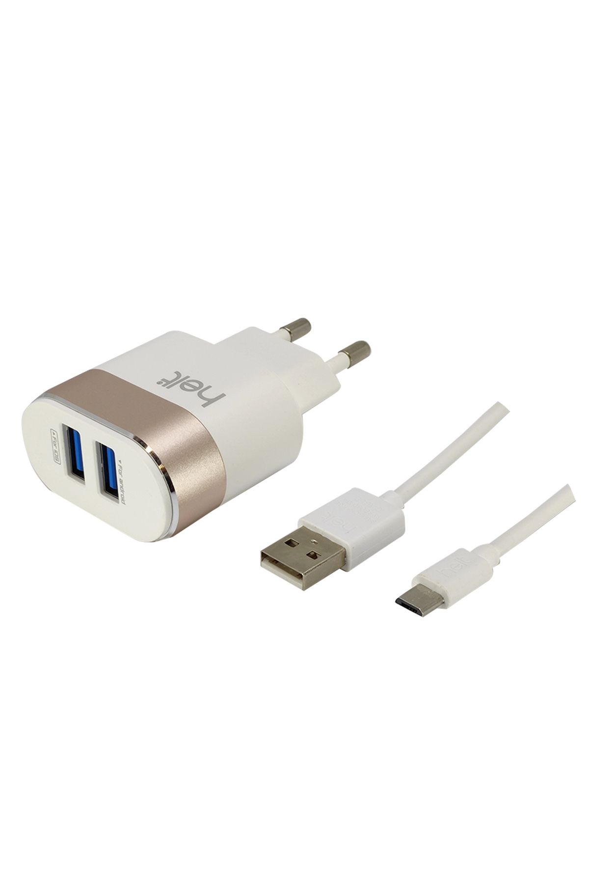 Haweel Helt HT-12 10W 2400 mAh Micro Kablo + Şarj Aleti (Beyaz)