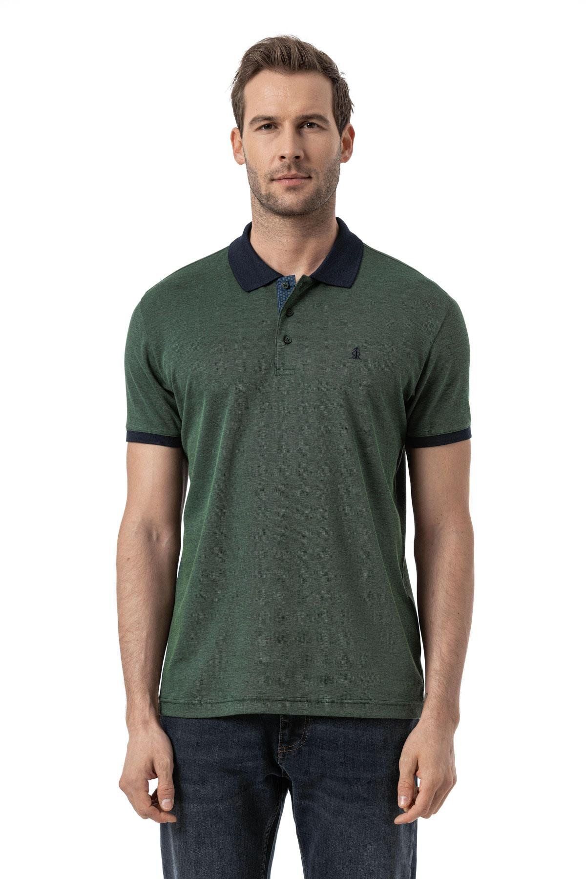 rugatchi Büyük Beden %100 Pamuk Polo T-Shirt