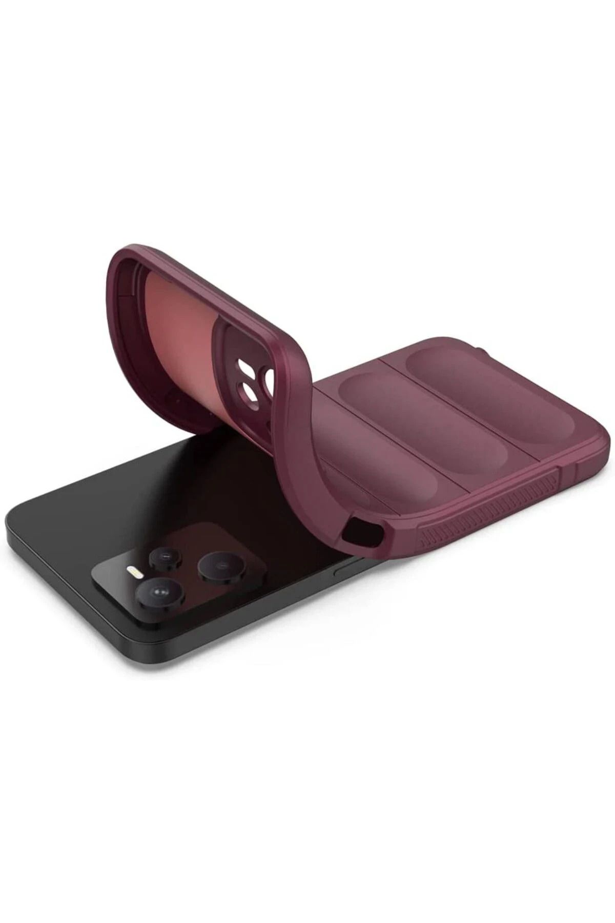 NewFace Realme C35 Uyumlu Kılıf Optimum Silikon - Bordo GLSTD
