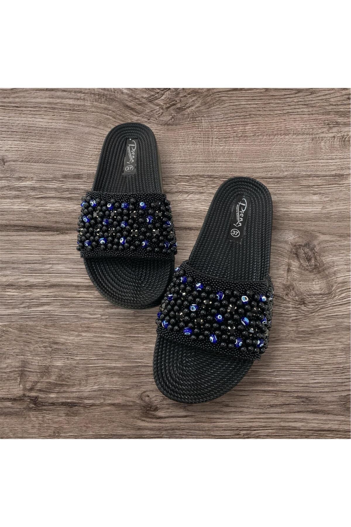 pien ERBAŞ KADIN NAZAR BONCUK COMFORT CASUAL ANATOMİK TERLİK