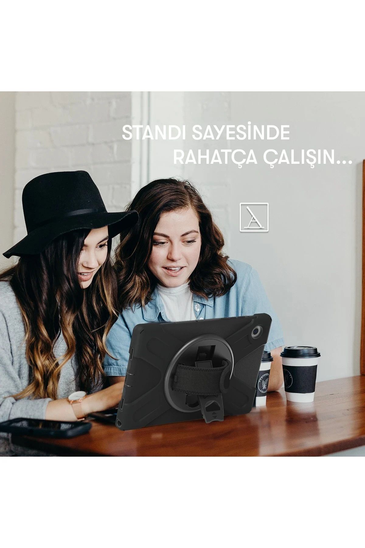 NewFace iPad Pro 12.9 (2020) Kılıf Amazing Tablet Kapak - Mavi NRMSA