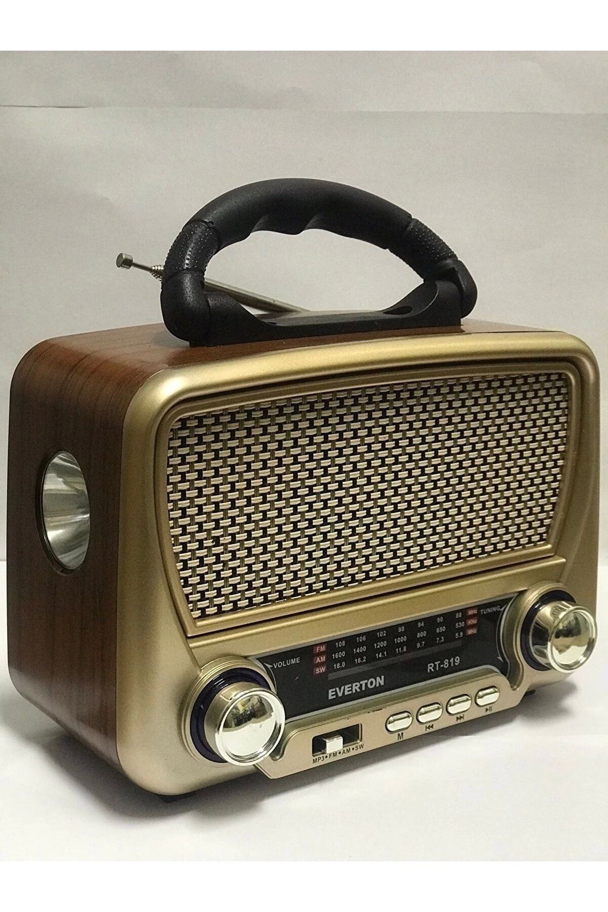 YNT İthalat Rt-819 Güneş Enerjili Nostaljik Fm,aux,usb Müzik Çalar