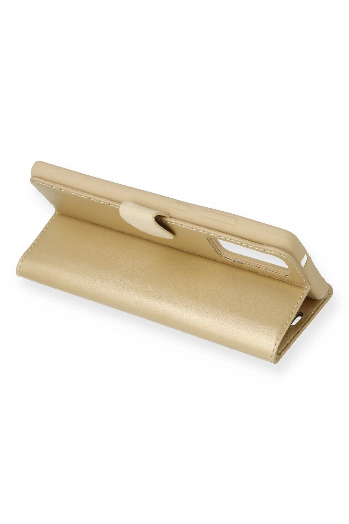 NewFace Samsung Galaxy Note 20 Kılıf Trend S Plus Kapaklı Kılıf - Gold WLZOR