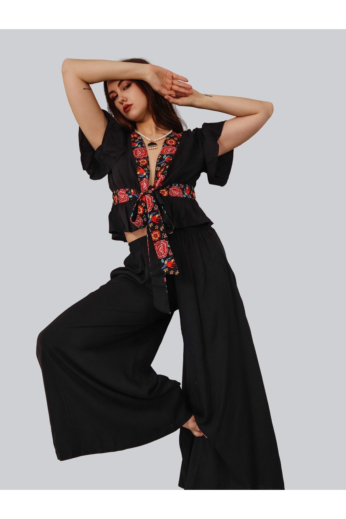 Su Koleksiyon PAMİRA VİSKON PANT & BLUZ TAKIM