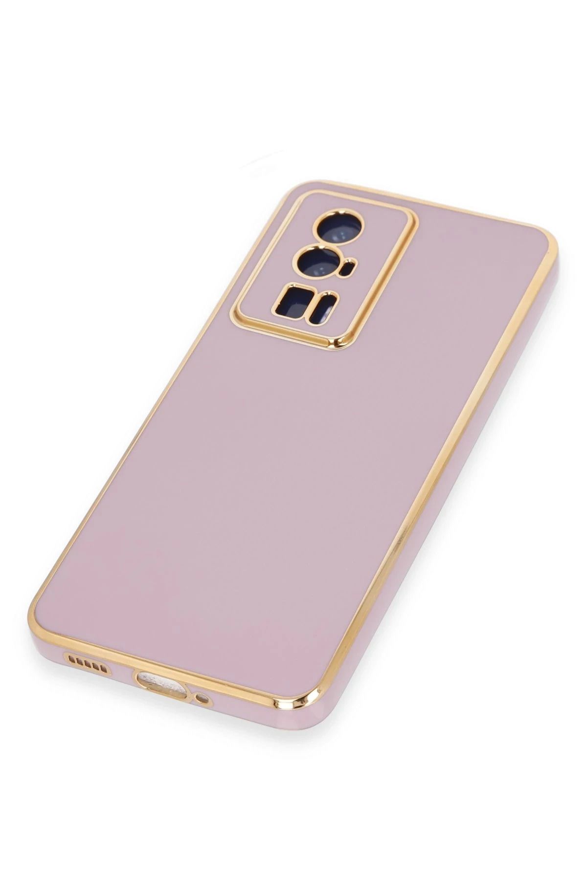 NewFace Xiaomi Poco F5 Pro Kılıf Volet Silikon - Mor FLKRY