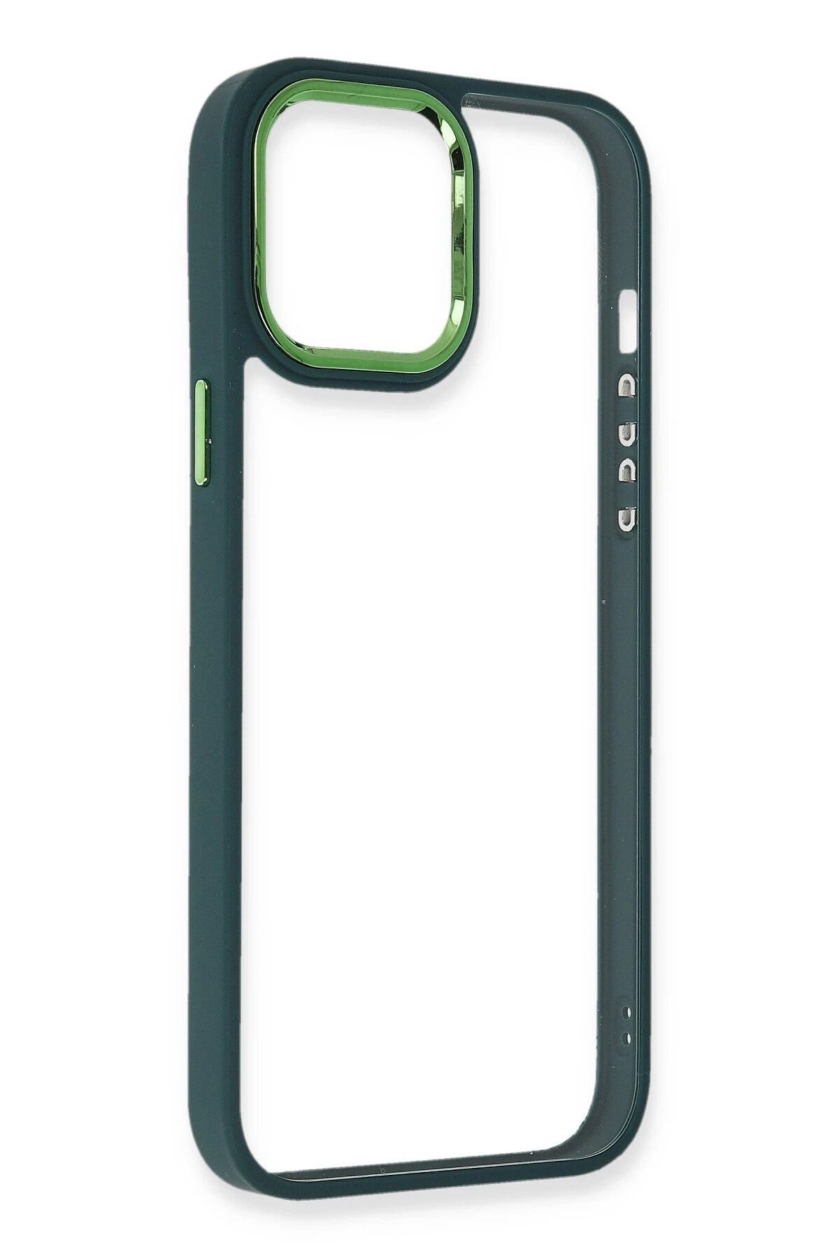 NewFace iPhone 14 Pro Max Kılıf Dora Kapak - Haki Yeşil GLSTD