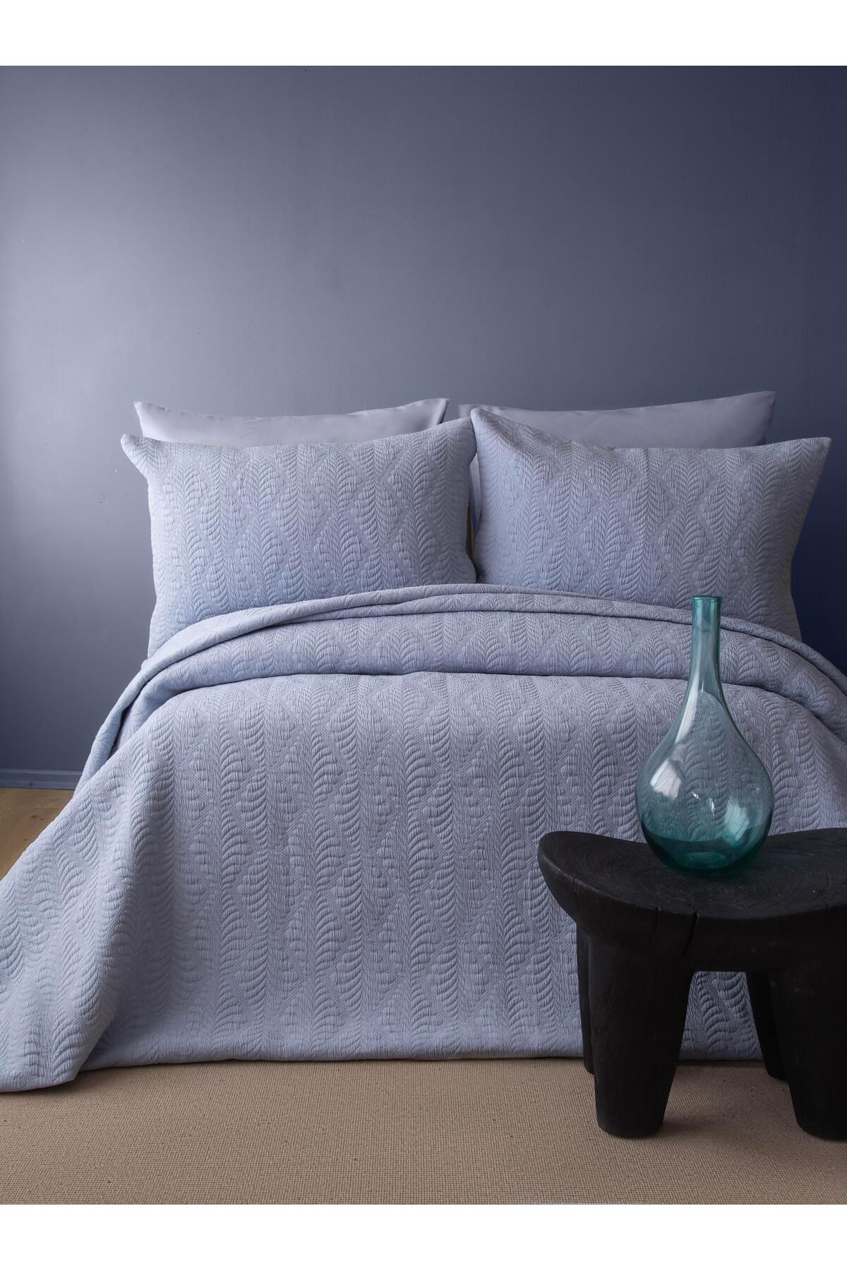 APRICITAS ÇİFT KİŞİLİK YATAK ÖRTÜSÜ SET BOURBON INDIGO - YATAK ORTUSU SET
